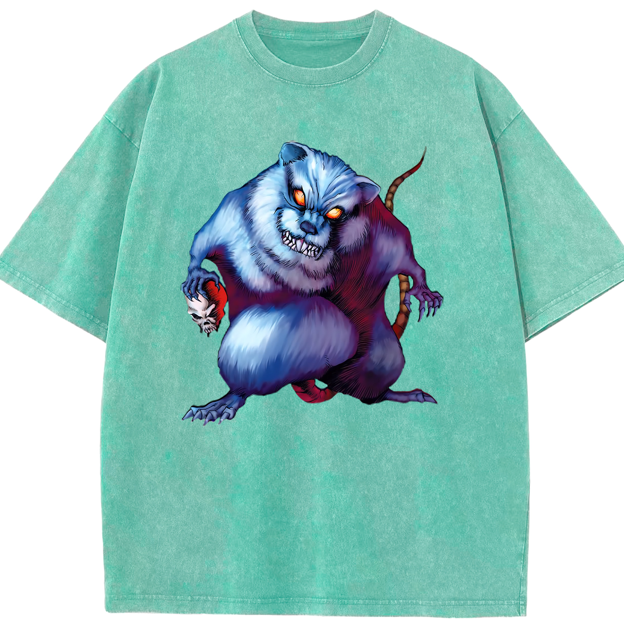 （画像用） 遊☆戯☆王 Yu-Gi-Oh! 綿100% ヴィンテージ風 半袖Tシャツ（フロントプリント）